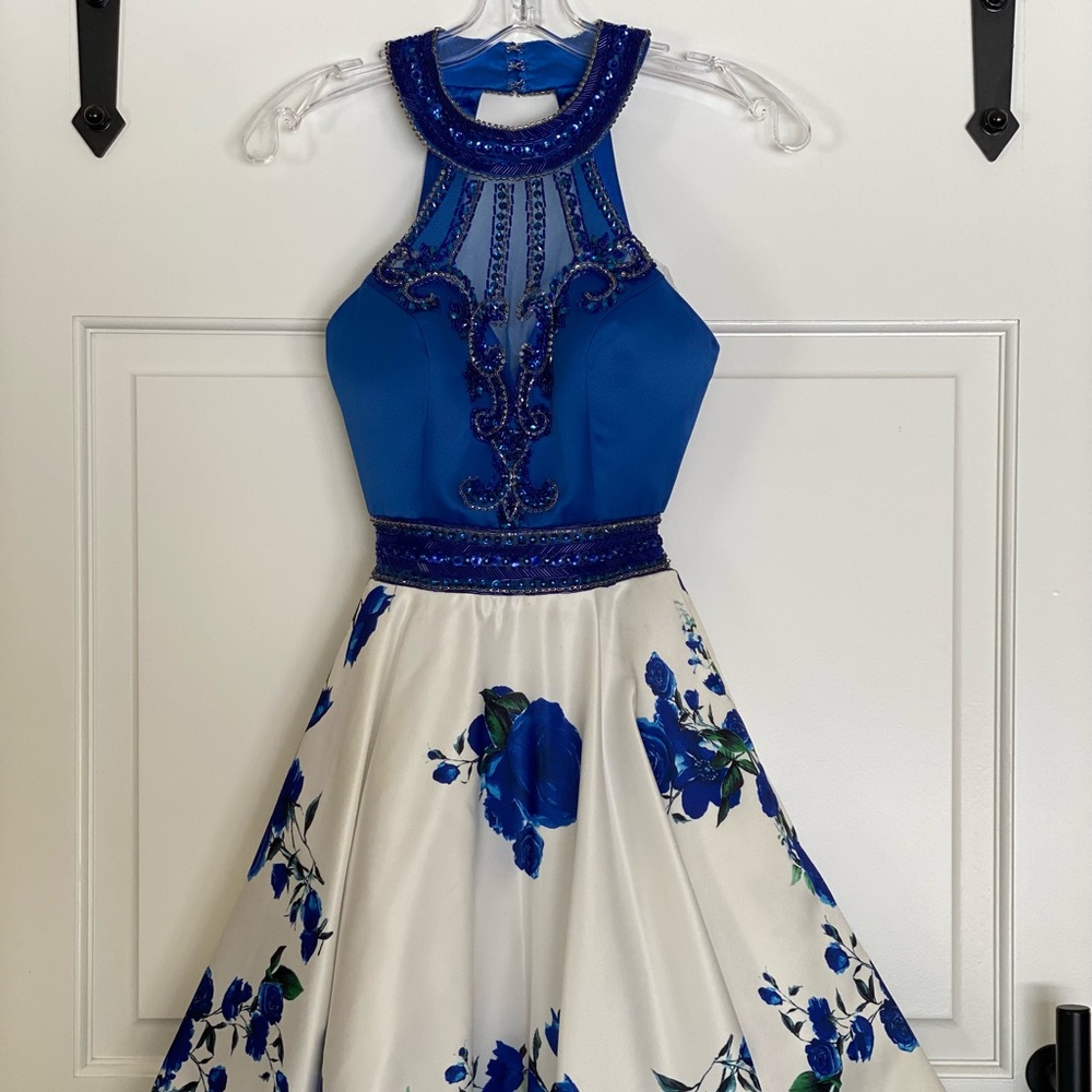 Splash formal dress for prom or homecoming